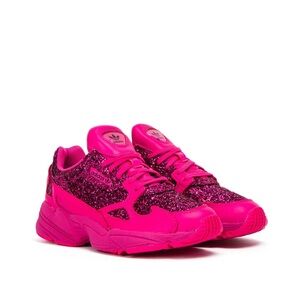 Adidas Women falcon Sparkling shock Pink glitter Sneakers 6.5